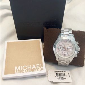 Michael Kors Silver/MOP Dial Watch
